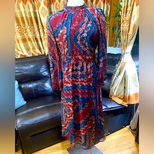 Julia Jordan Size 12 Elegant Paisley Print